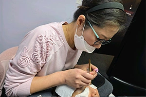 Permanent makeup procedure being done at Your Face Lab